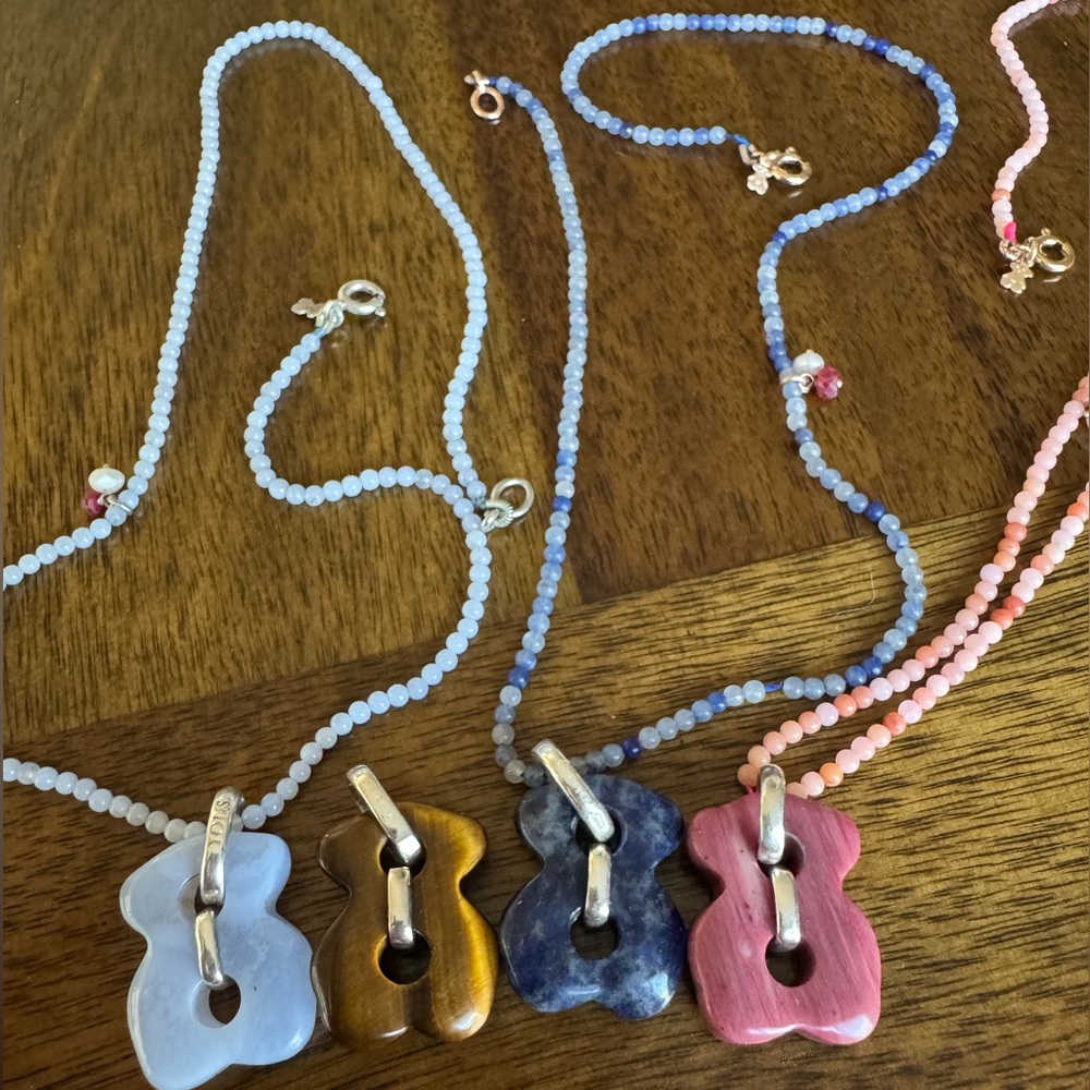 Medium Tous Cruise Rhodonite Pendant View 4